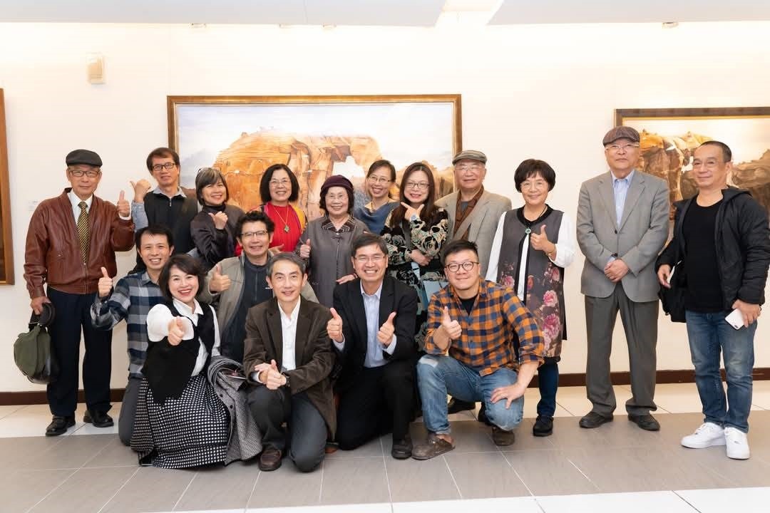 臺灣北岸藝術學會全體會員參加尤雪娥個展開幕於國父紀念館